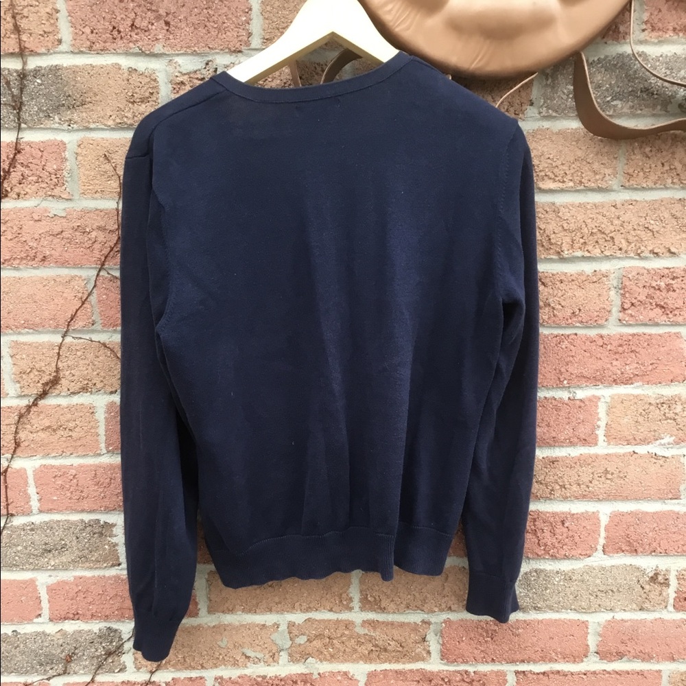 Vintage 80’s Izod argyle button up sweater XL - Picture 3 of 6